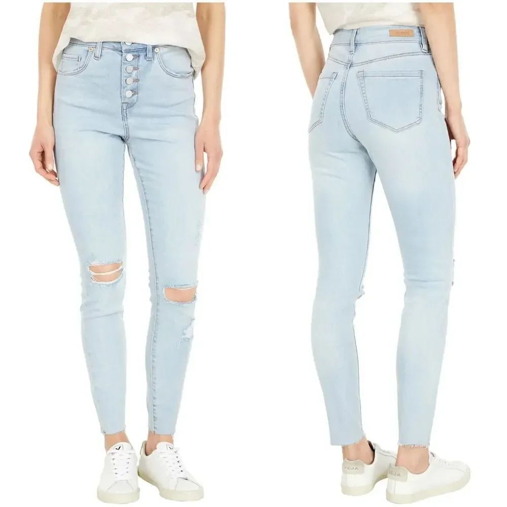 Blank NYC Exposed Button Great Jones High-Rise Skinny Jeans sz 29